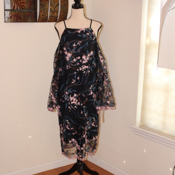 Nanette Lepore, Spring Bloom off the shoulder embroidered dress - Picture 3 of 12